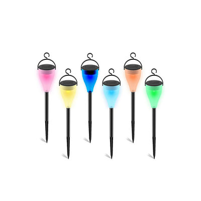 качество  Outdoor LANDSCAPE Hesoray Landscape Color Changing Waterproof LED Hanging Plastic Solar Garden Pathway Light завод